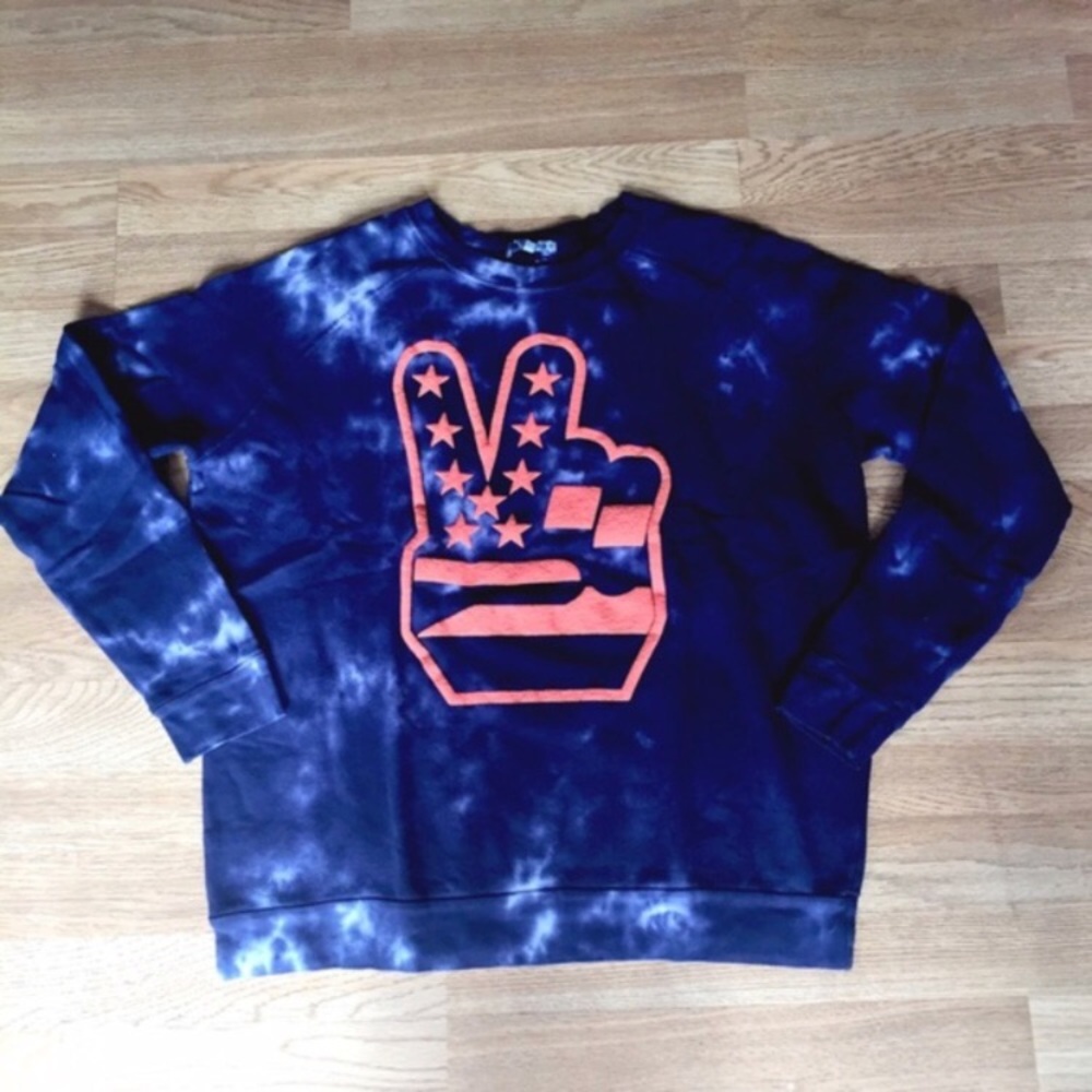 | nwt | JUNK FOOD Peace Sweatshirt - Picture 3 of 5